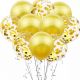 Lot de 10 ballons ( 5 simple + 5 confettis )