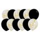 Lot de 10 ballons ( 5 simple + 5 confettis )