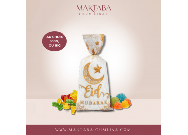 Bonbons sachet de 500g spécial "Eid Mubarak"