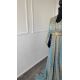 CAFTAN « AZUR ROYAL » – Bleu ciel & doré