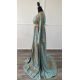 CAFTAN « AZUR ROYAL » – Bleu ciel & doré