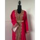 CAFTAN « RUBIS » – Fuchsia & doré
