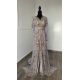 CAFTAN « PERLE IMPÉRIALE » – Gris perle & rose gold