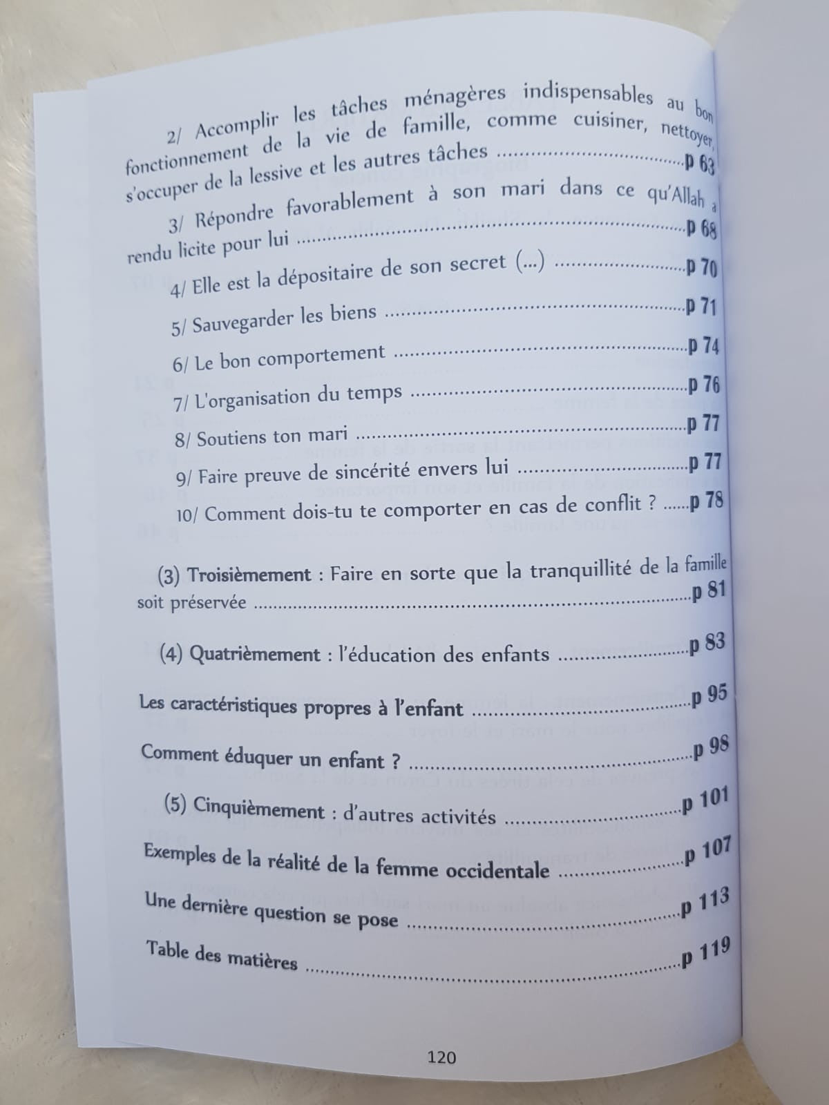 Le rôle de la femme dans l'éducation du foyer