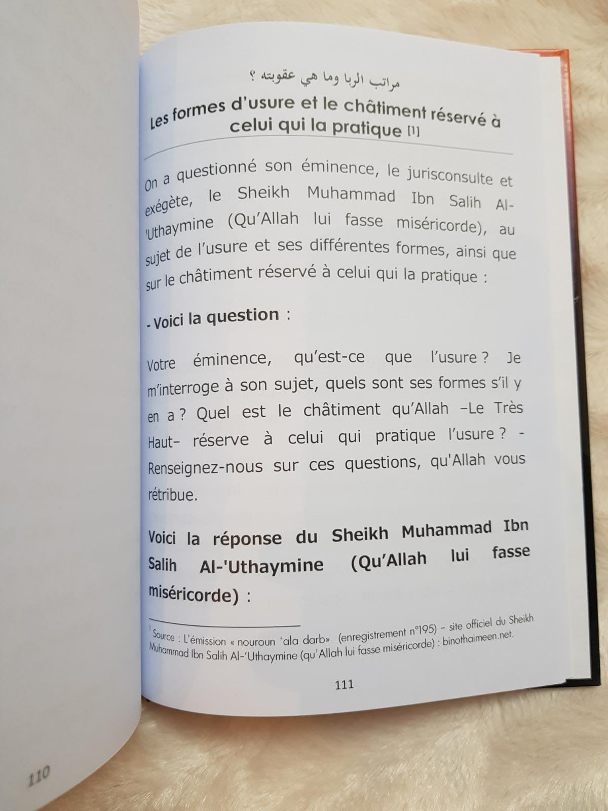 RIBA l'usure , ses formes et ses dangers
