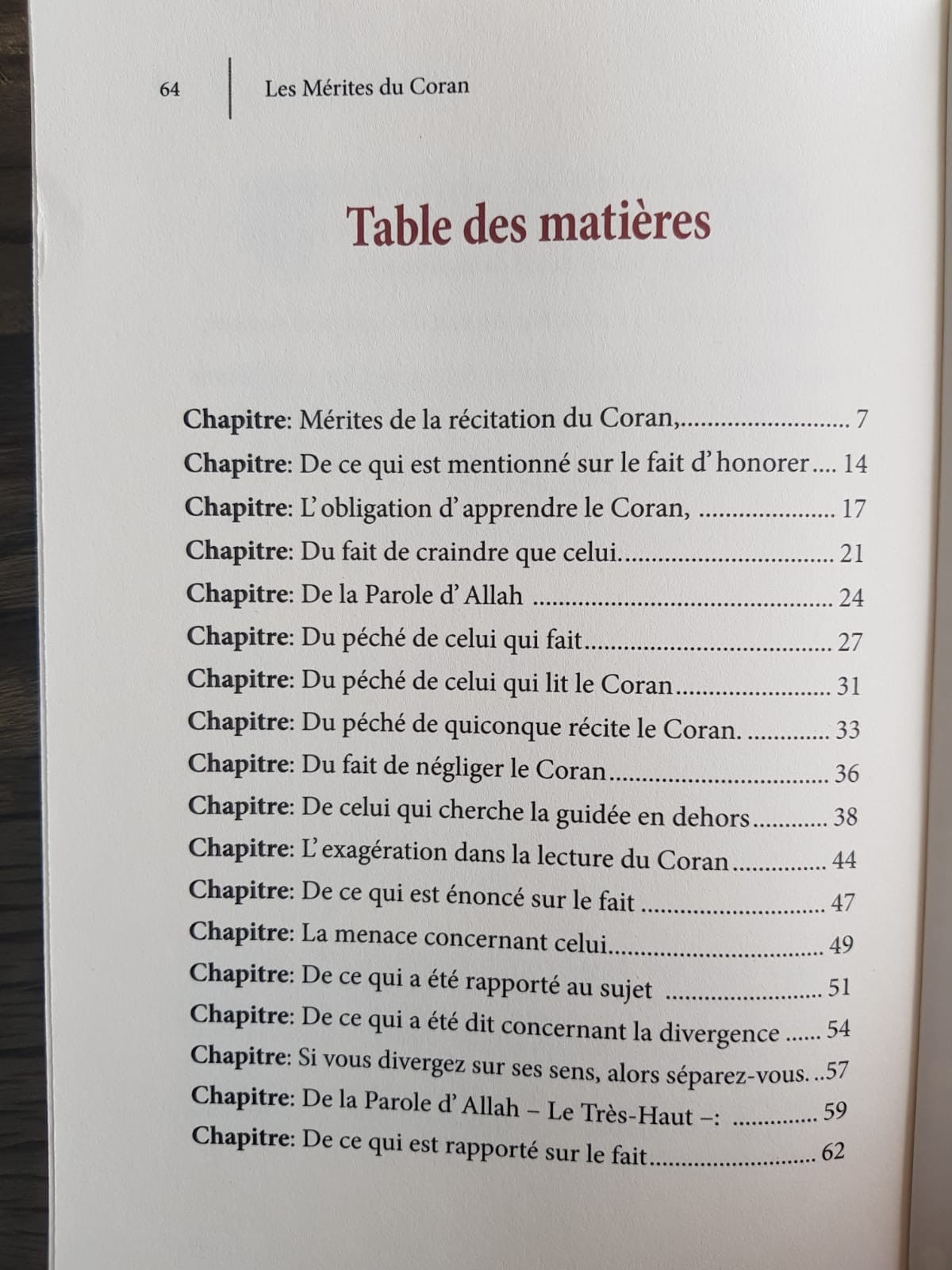 Les mérites du Coran - Edition Ibn Badis