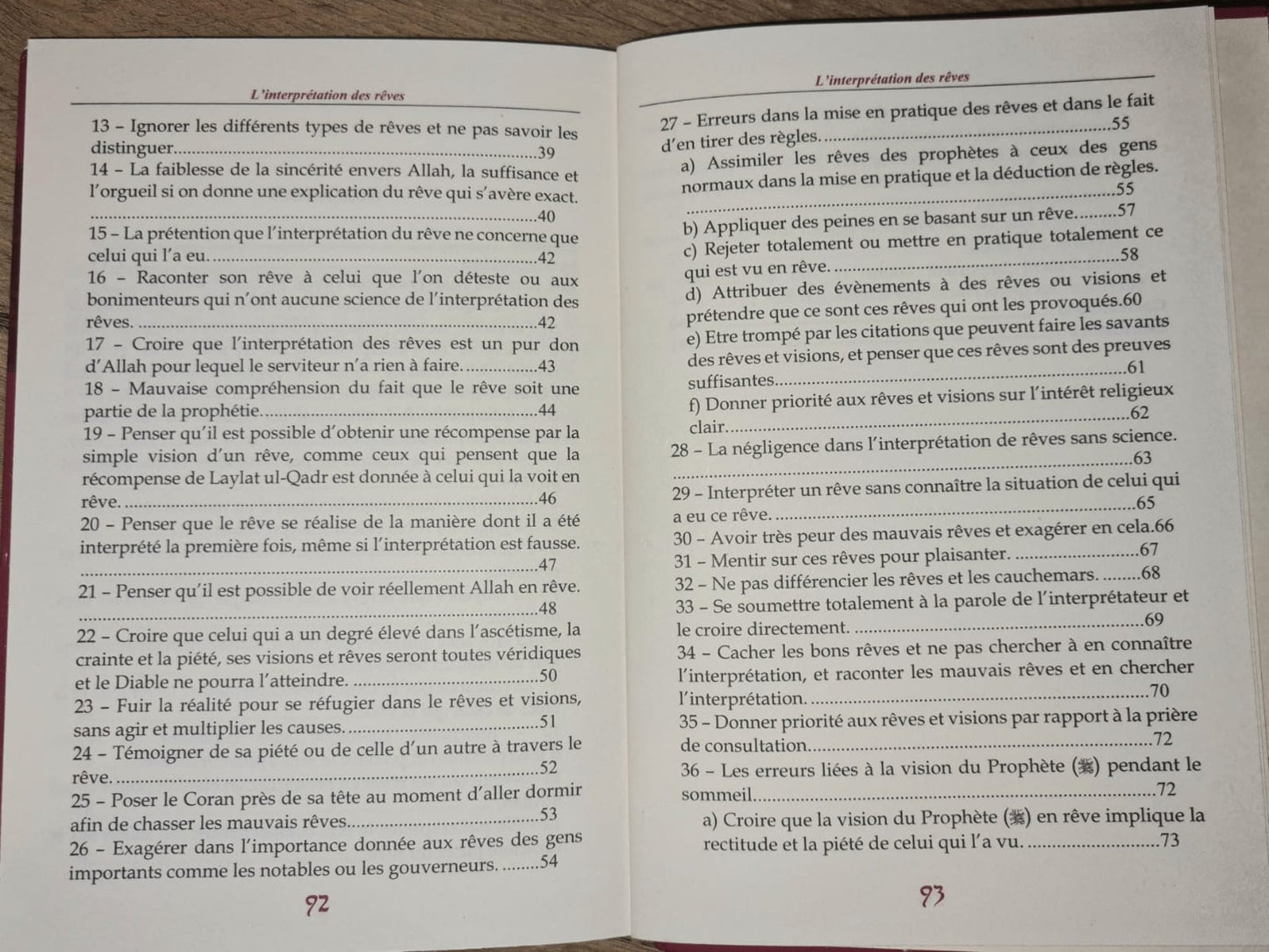 L'Interprétation des rêves - Ahmad An-Nasîr