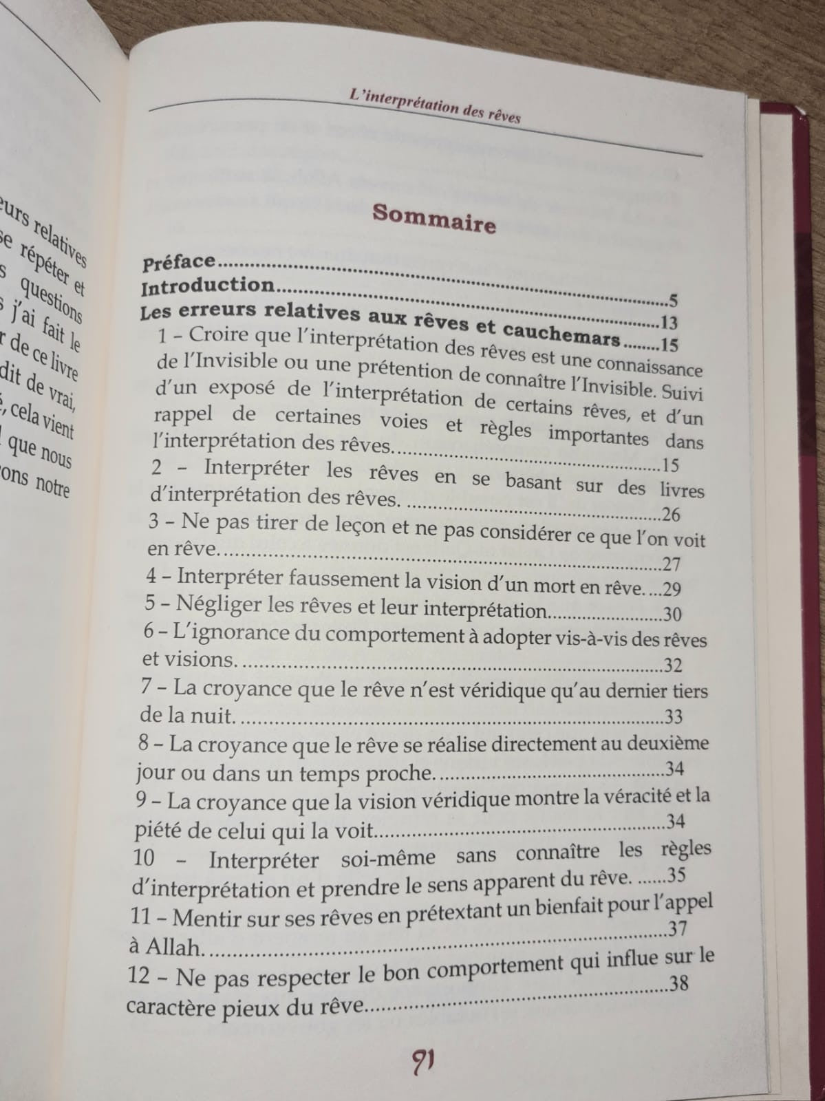 L'Interprétation des rêves - Ahmad An-Nasîr