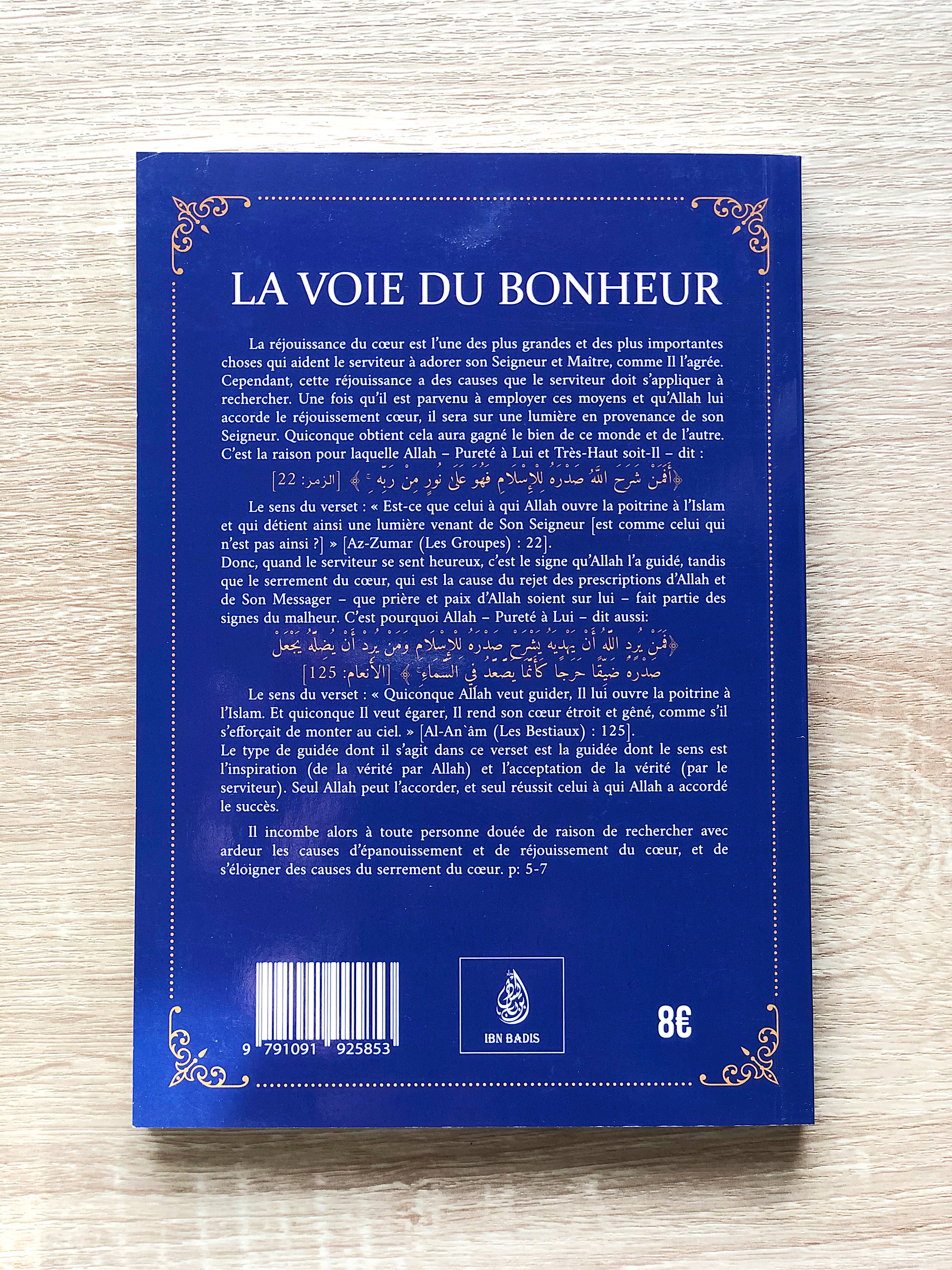 La Voie Du Bonheur, D'Ibn Qayyim Al-Jawziyya, Commentaire De Muhammad Amân Ibn 'Ali Al-Jâmi