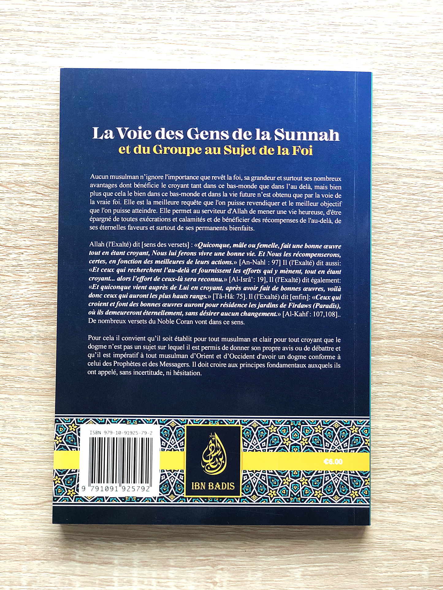 La Voie Des Gens De La Sunnah Et Du Groupe Au Sujet De La Foi, De Dr Sâlih Ibn Fawzân Al Fawzân