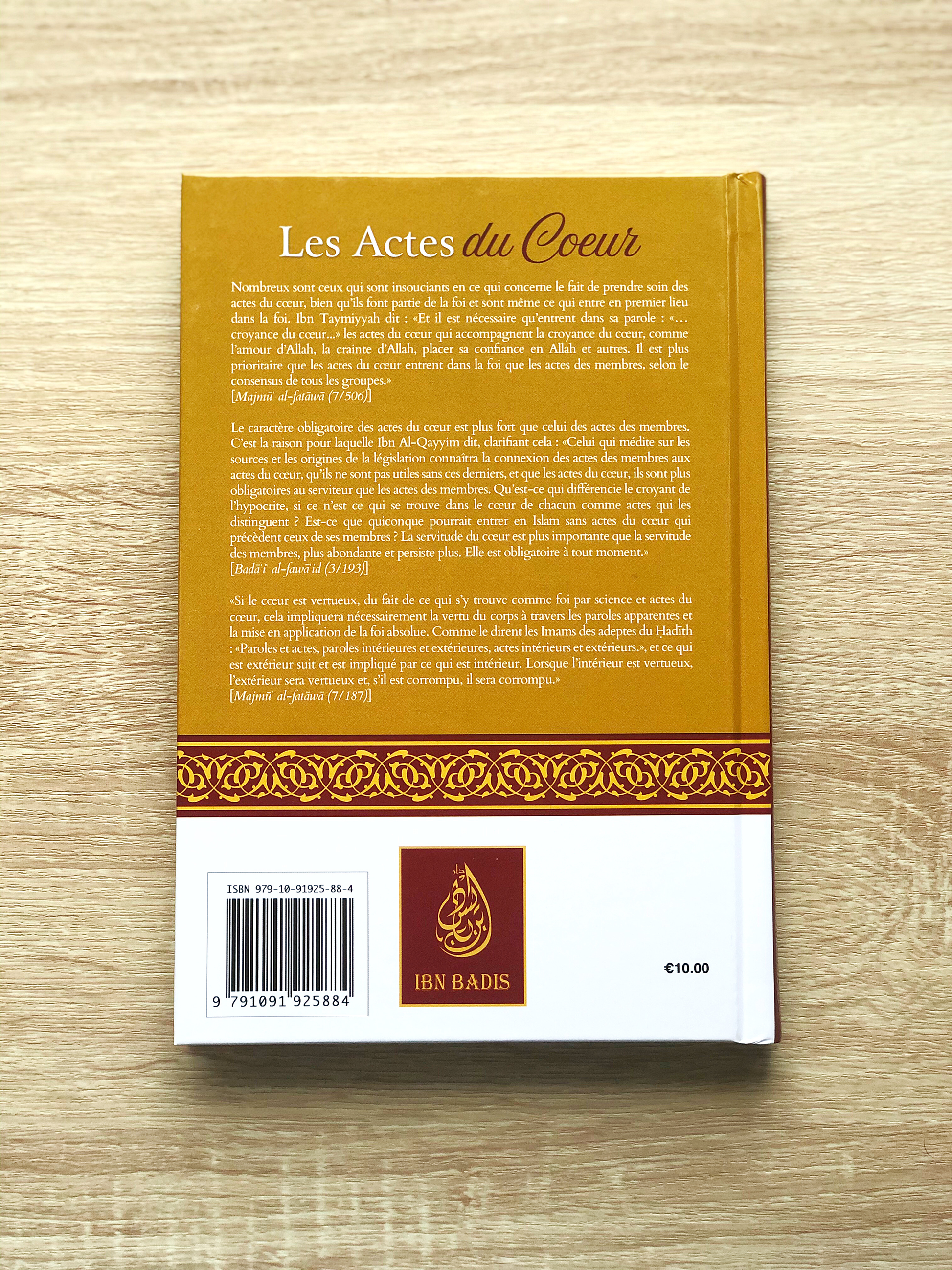 Les Actes Du Coeur, De Cheikh Ibn Taymiyya