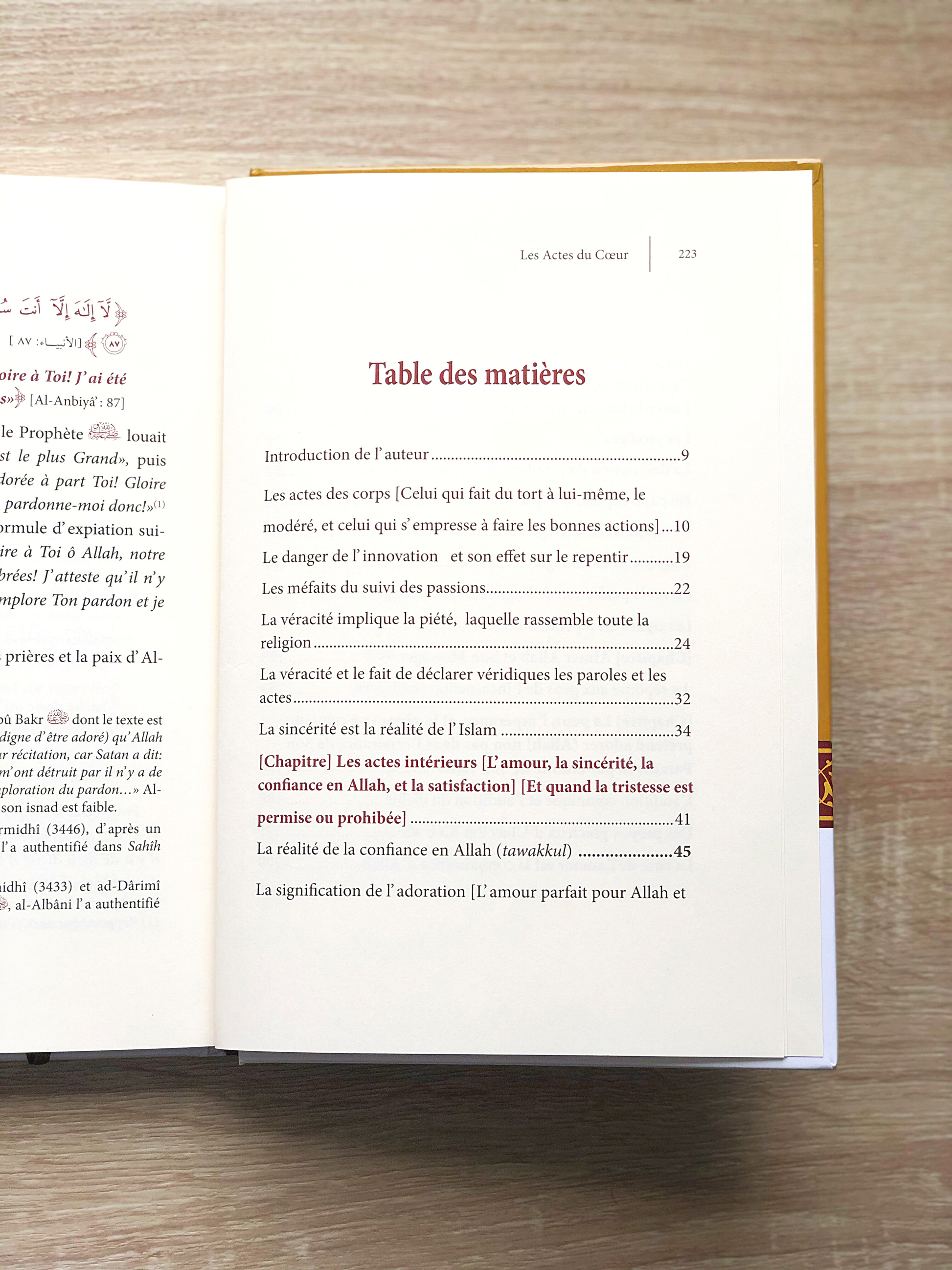Les Actes Du Coeur, De Cheikh Ibn Taymiyya