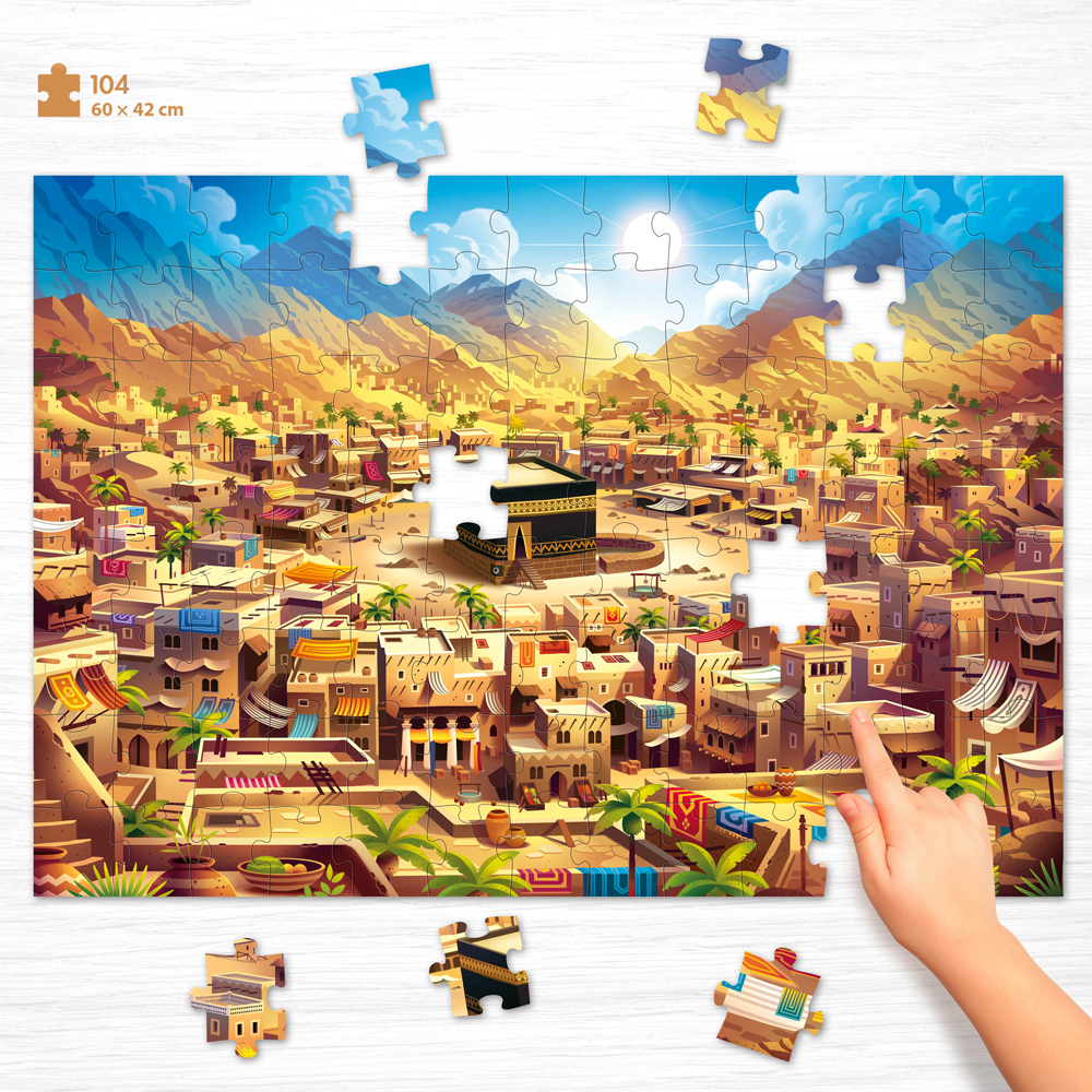 PUZZLE 104 pièces  "BIG MAKKAH" - Educatfal