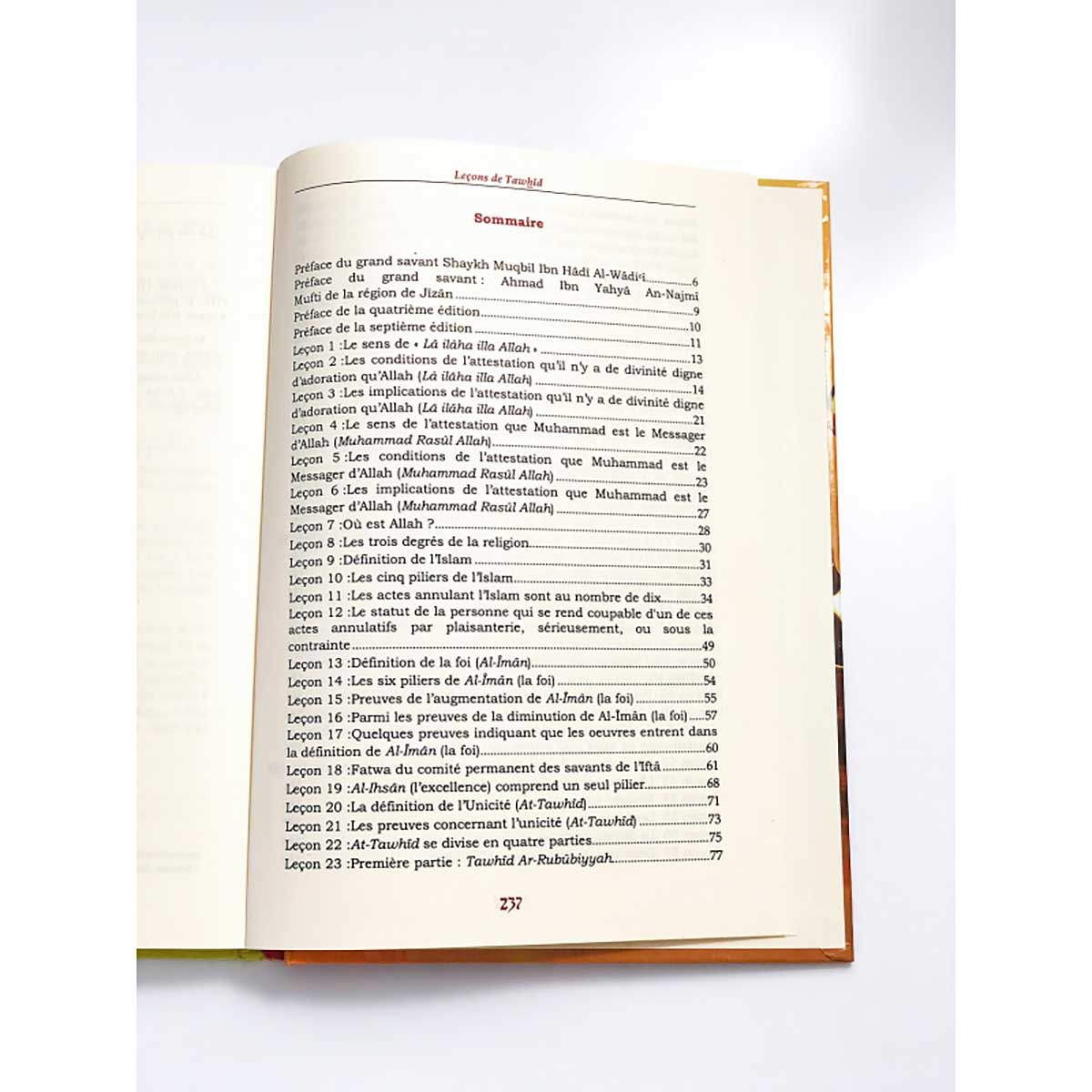 Leçon de Tawhid - Shaykh Muhammad Al-Wusâbî - Édition TAWBAH