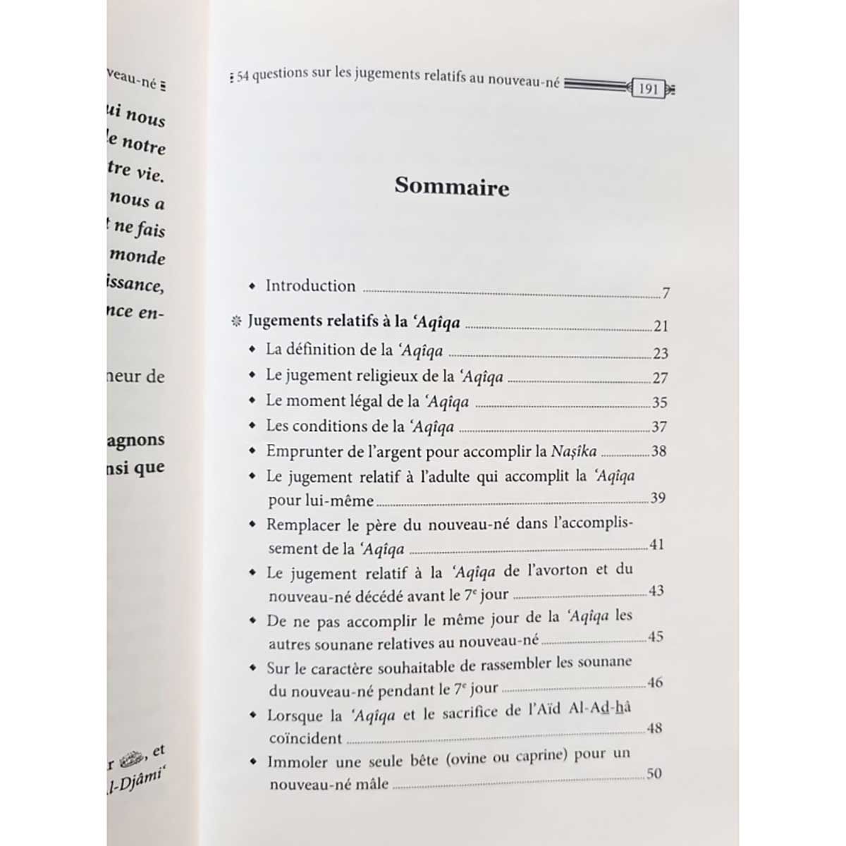 54 Questions sur les jugements du nouveau-né  - Cheikh Mohamed Ali Ferkous