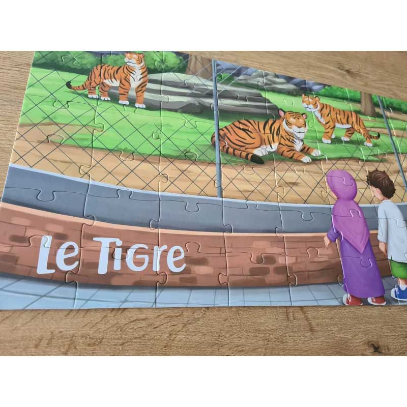 Puzzle sur  Le Tigre  ( 48 pièces)