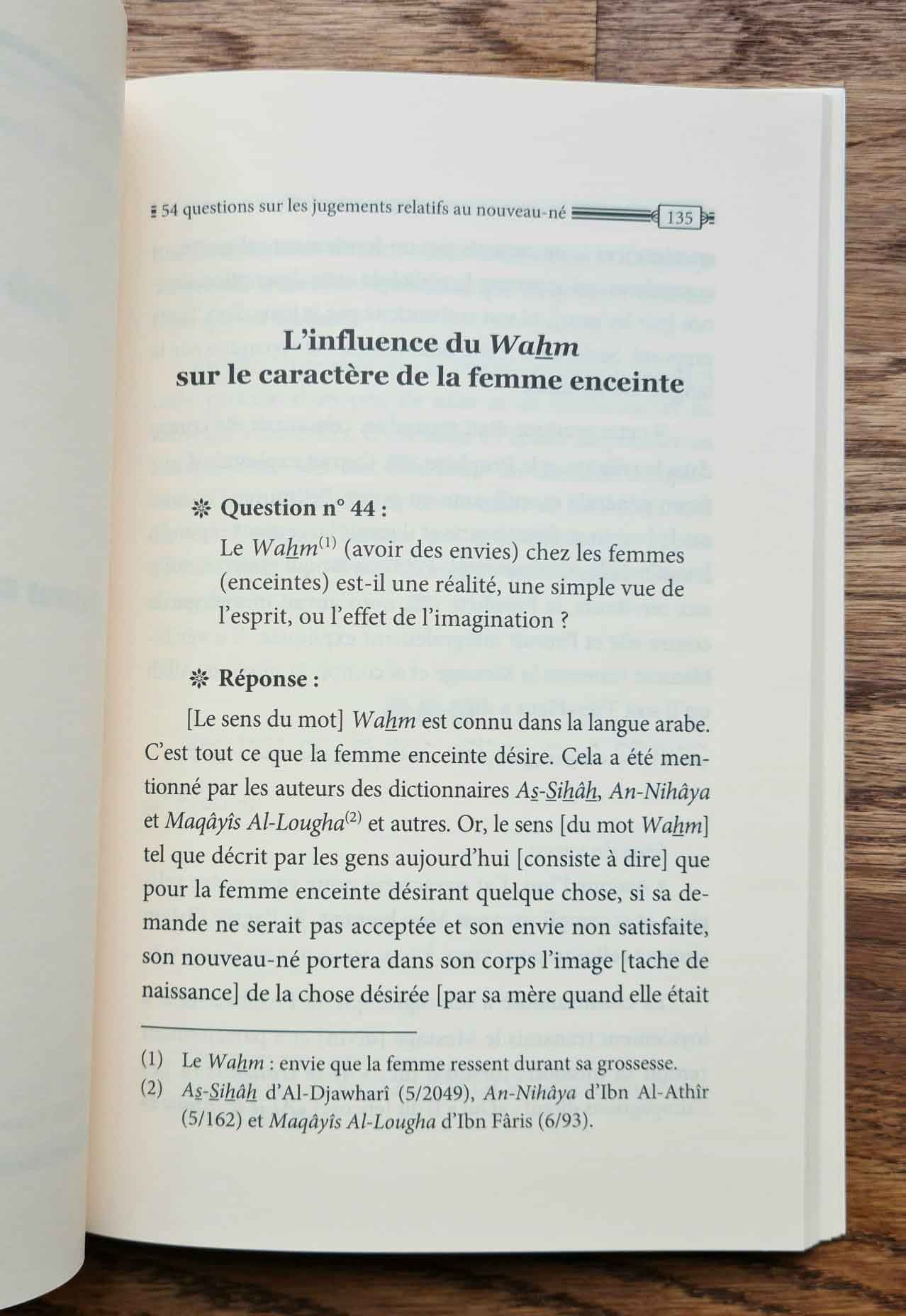 54 Questions sur les jugements du nouveau-né  - Cheikh Mohamed Ali Ferkous
