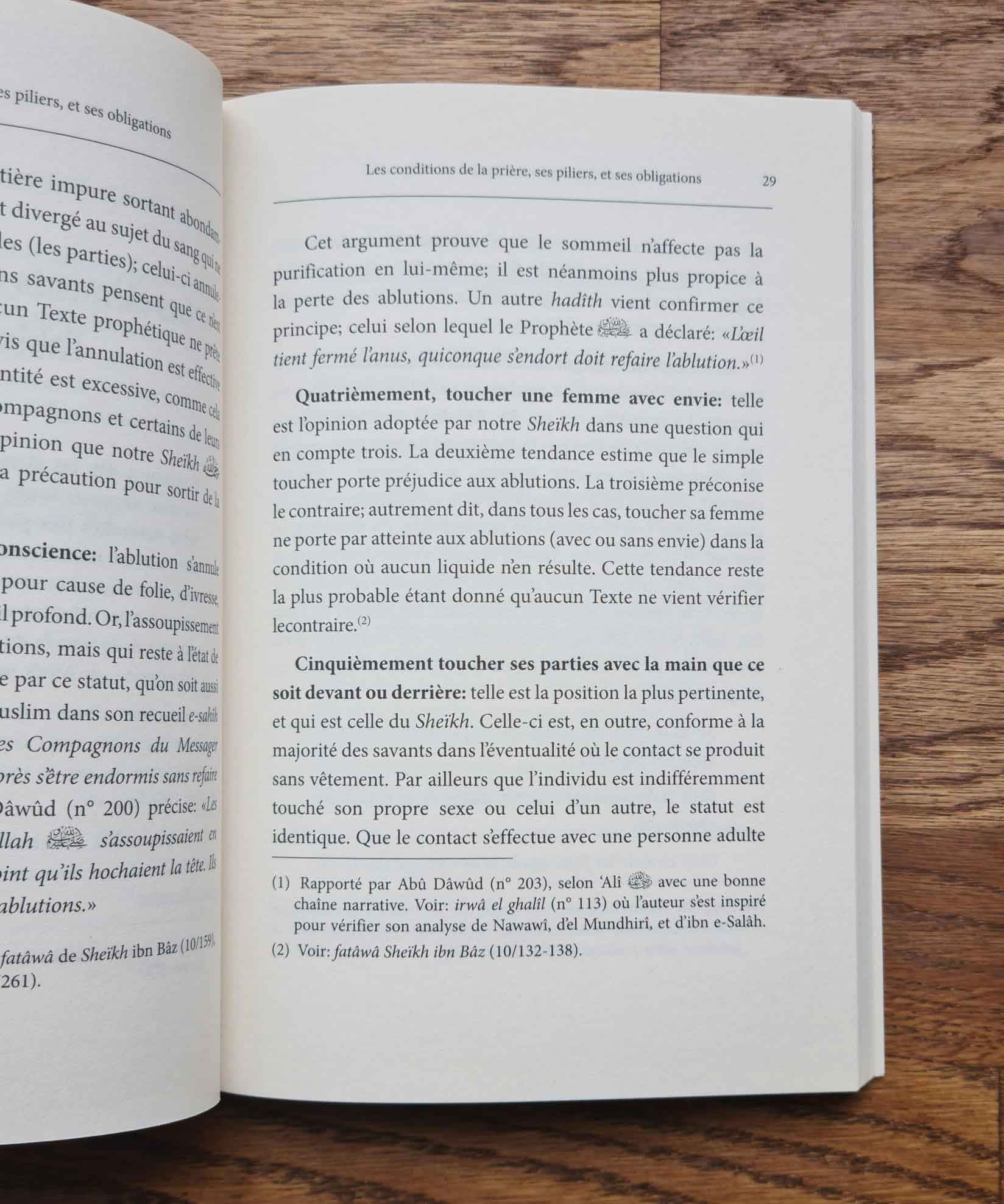 Les conditions de la prière, ses piliers et ses obligations - Cheikh Al Islam Muhammad Ibn 'Abd Al Wahhâb
