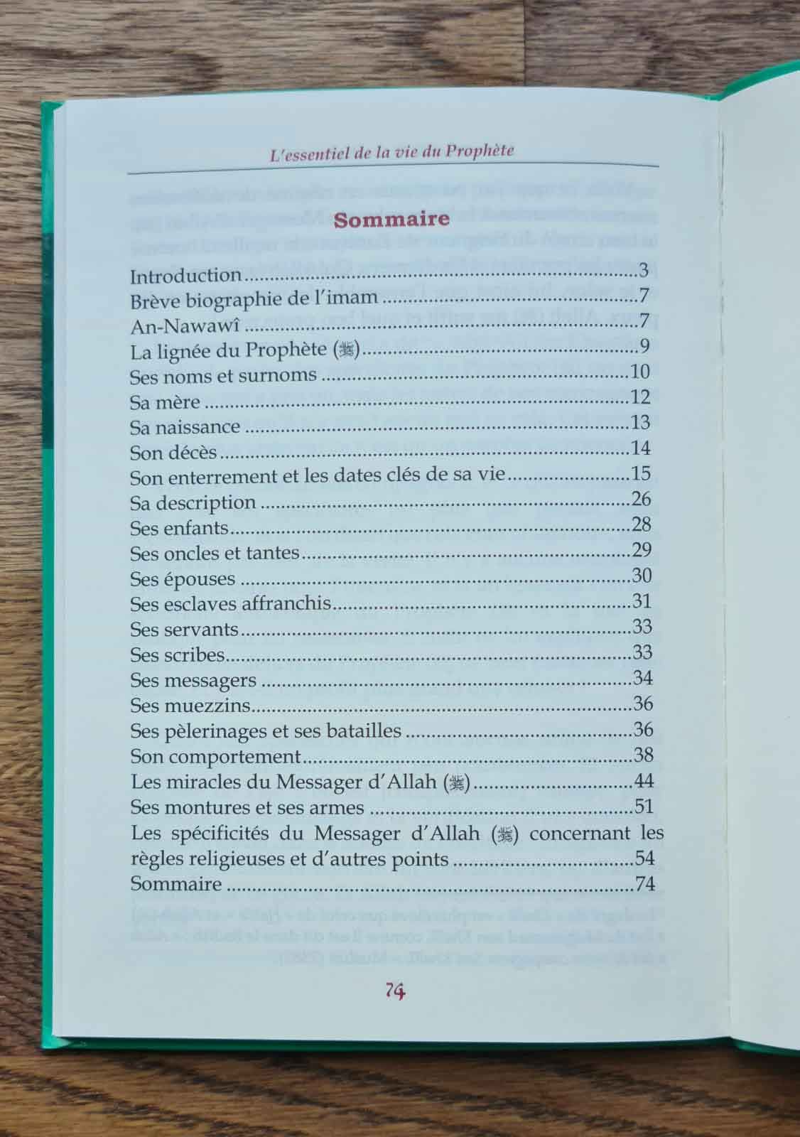 L'Essentiel de la vie du Prophète - l'Imam An-Nawawi (Édition Tawbah)