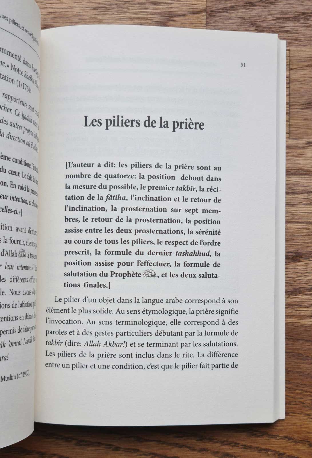Les conditions de la prière, ses piliers et ses obligations - Cheikh Al Islam Muhammad Ibn 'Abd Al Wahhâb