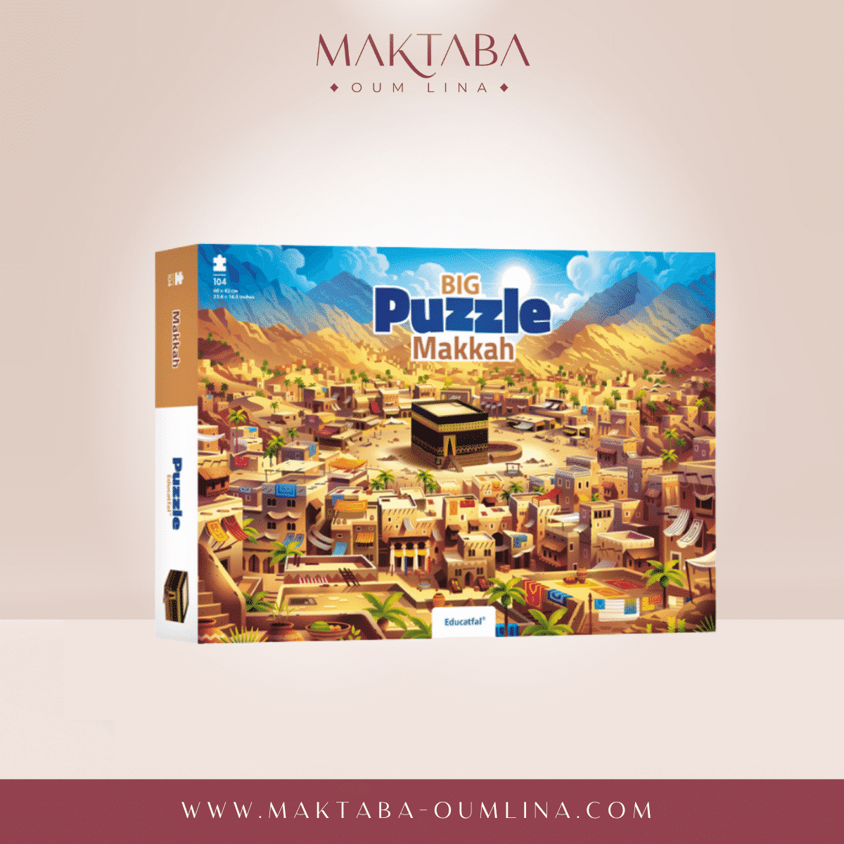 PUZZLE 104 pièces  "BIG MAKKAH" - Educatfal