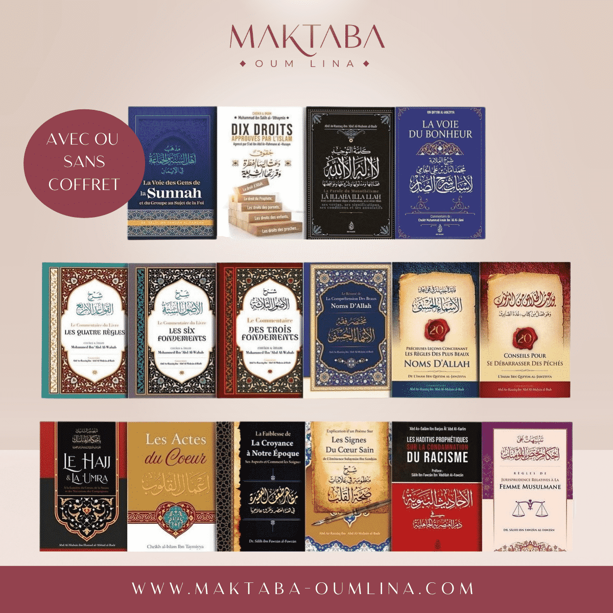 Pack collection 16 livres édition Ibn Badis