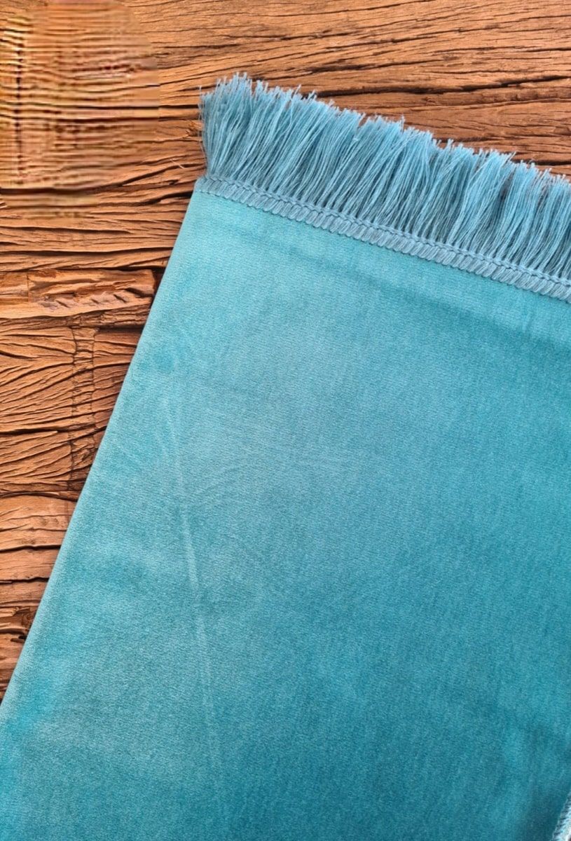 Tapis de prière ADULTE épais - Turquoise - 70/120CM