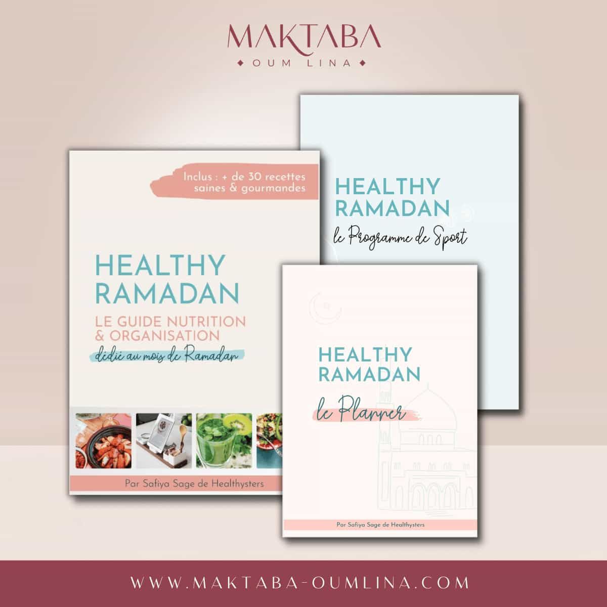 Pack Healthy RAMADAN 2023 + planner + book sport