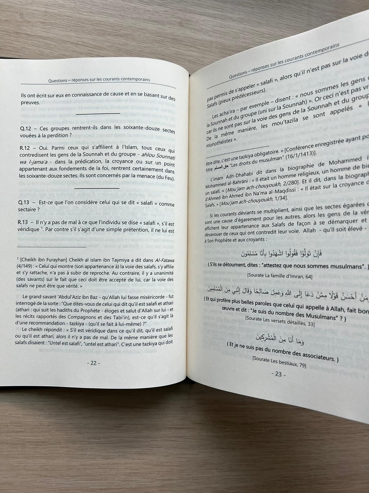 Questions / Réponses sur les courants contemporains du Sheikh Dr. Sâlih Al-Fawzân