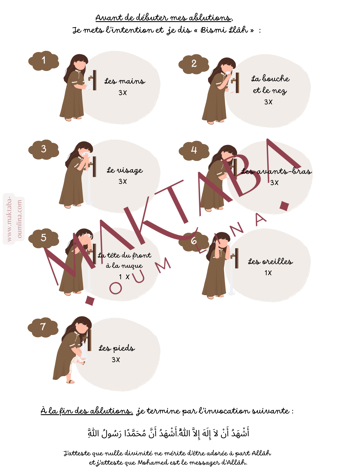 Mes ablutions pour fillettes (format PDF à télécharger)