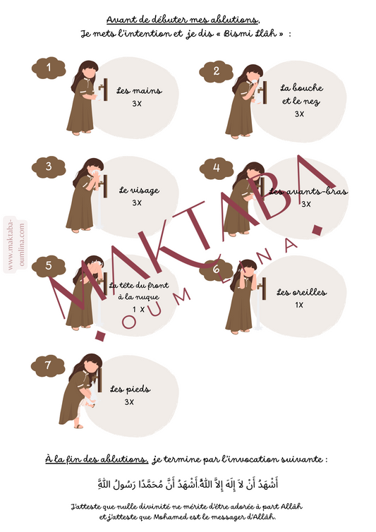 Mes ablutions pour fillettes (format PDF à télécharger)