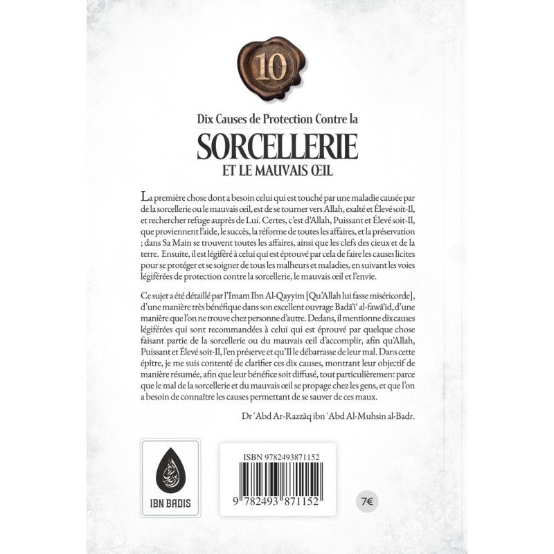 Dix Causes De Protection Contre La Sorcellerie Et Le Mauvais Œil - Ibn Badis