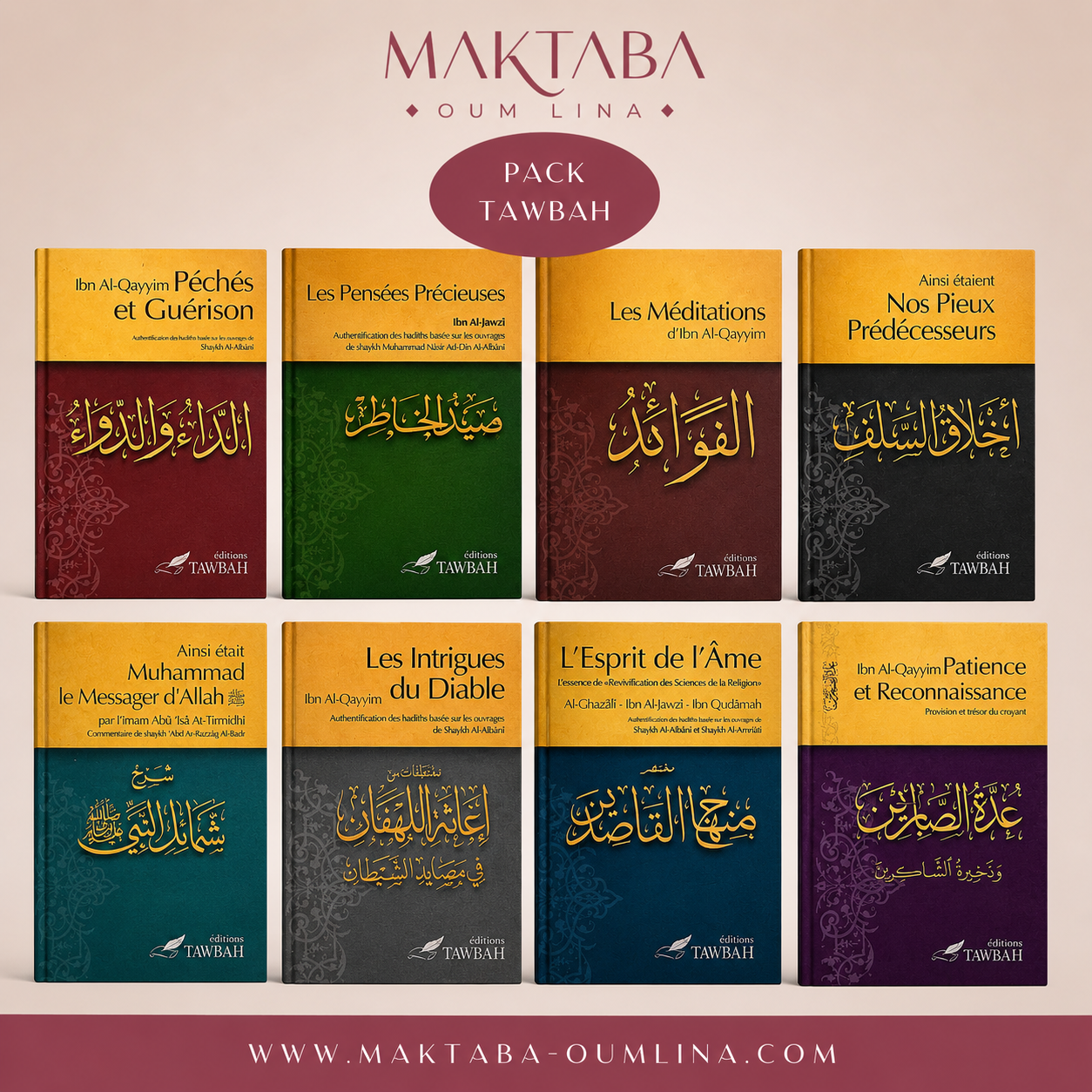 Pack collection TAWBAH - 8 Livres